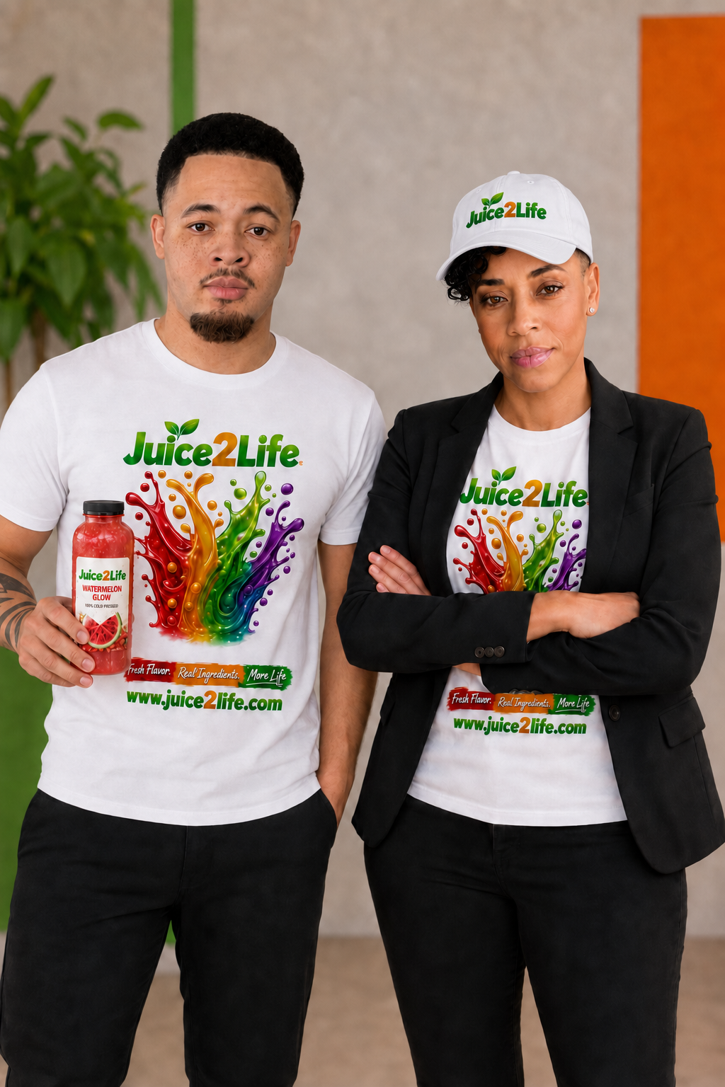 Micah and Shonda Taylor, founders of Juice2Life
